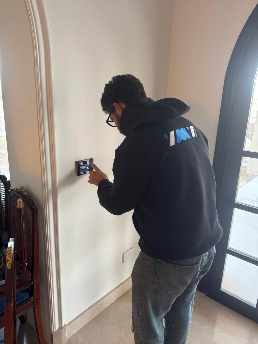 Commissioning a wall panel