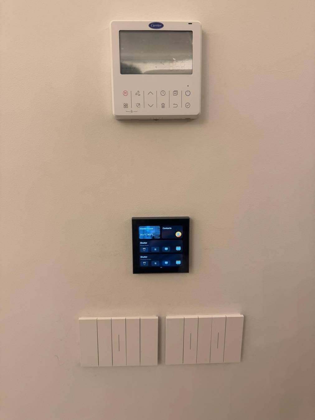 Room control and HVAC interface